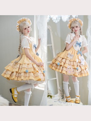 Bear Cheese Sweet Lolita Dress JSK (OL04)